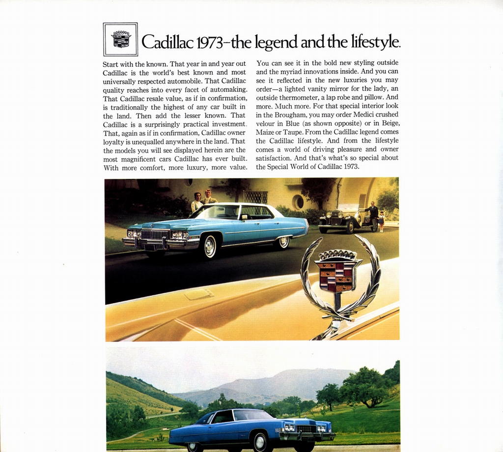 1973 Cadillac Prestige Brochure Page 6